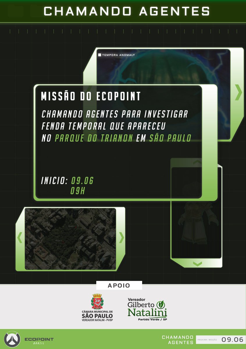 EcopointHQ's tweet photo. CHAMANDO AGENTES!
Investigação da Fenda Temporal que foi aberta.

Maiores informações
https://t.co/8EOnHjFIHV

#GAMERSPELOPLANETA #JuntosSomosMaisFortes https://t.co/wEW61pvp1y