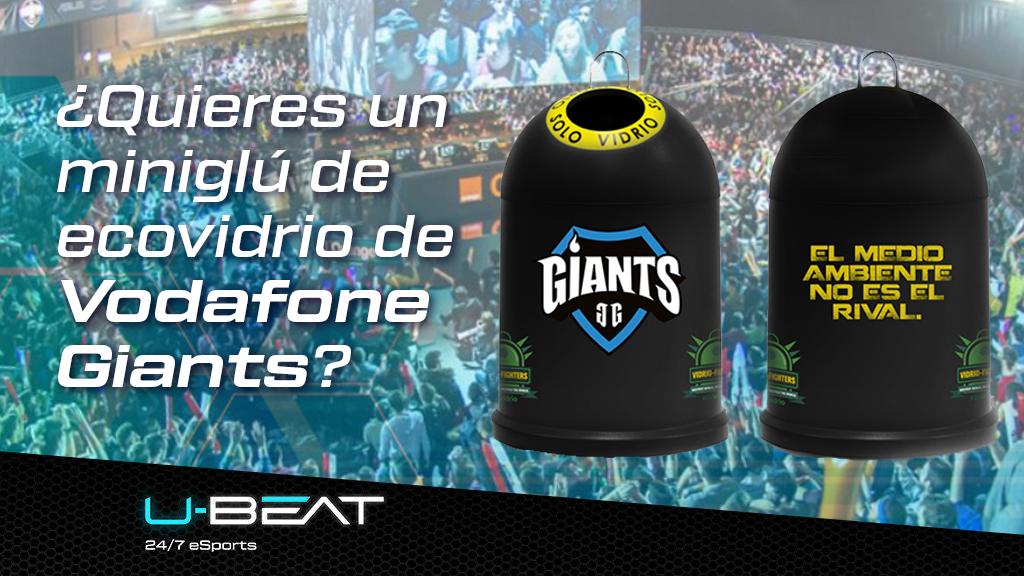 UBEAT's tweet image. 🎁 ¡REGALAMOS cinco miniglús de @ecovidrio de @GiantsGaming! #SuperligaOrangeLoL1

💪 Pasos:

❤️ Sigue a @UBEAT_TV 
🔁 Haz RT
🗣 Responde a este tweet diciendo cuál es tu jugador favorito de #VodafoneGiants

📅 Límite: 07/06 ⌚ 23:59h