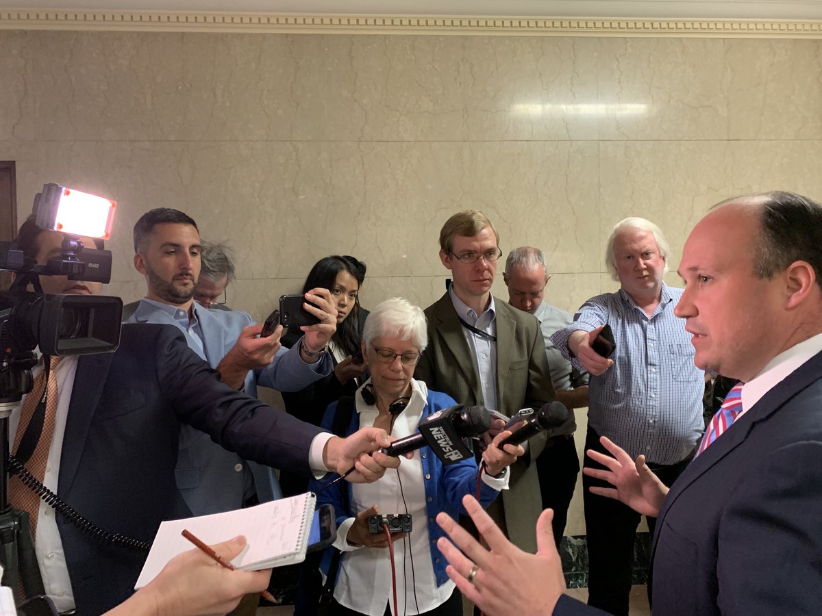 NewYorkGOP's tweet photo. This morning our incoming chairman, @nicklangworthy, put @NYGovCuomo and Albany Democrats on notice that if they pass driver’s licenses for illegal immigrants they will be held accountable. RT if you are like the vast majority of voters who oppose this reckless policy. https://t.co/EvLgTQQUWL
