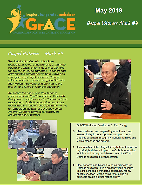 GrACE4cathed's tweet photo. GrACE May Newsletter now available!  13 GrACE groups and growing.  More than 1100 stakeholders engaged in advocacy opportunities  #ibelieveinCatholiced https://t.co/gBPLFRpud4