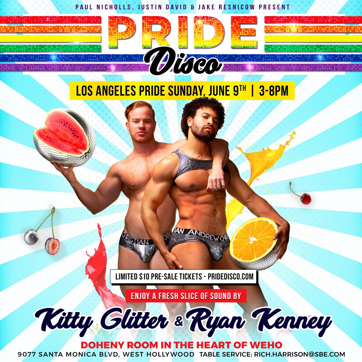 lovingweho's tweet photo. Los Angeles Pride’s Biggest Parties #findyourgps #pridedisco and #sunsettea
Get your tickets now at https://t.co/1GaTafoaiX
#lapride #gps #weho #dtla #gayweho #topgaynewz #pridemonth #prideweekend #lgbt https://t.co/VjNOjJZmcQ