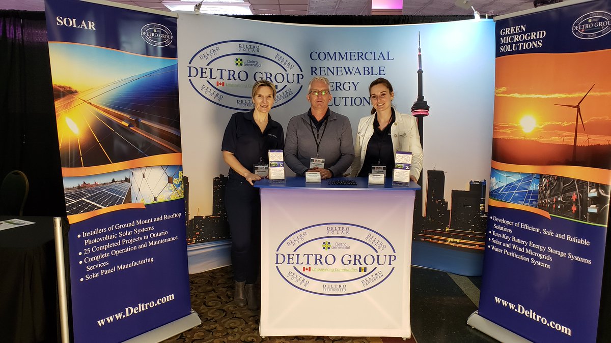 DeltroGroup's tweet photo. Part of our team at ESX (Energy Solutions Expo) in Stoney Creek last week. https://t.co/dOBybvflbJ
