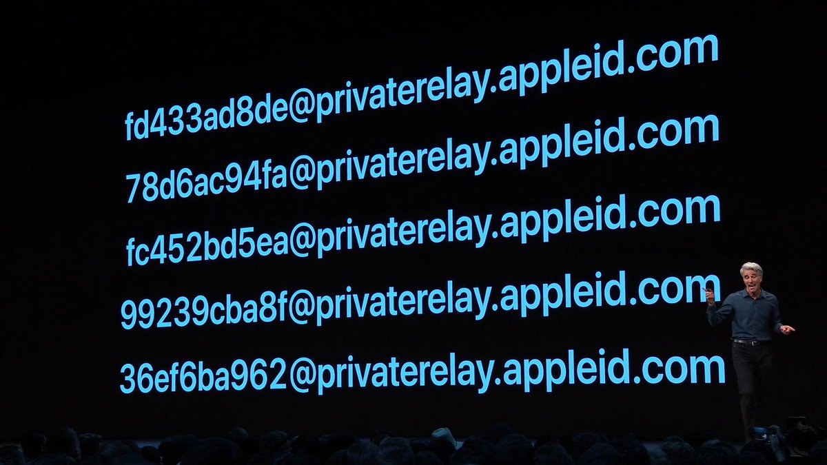 Apple will provide an option to provide anonymized throwaway email addresses to users for apps

Adtech isn't gonna like this lol