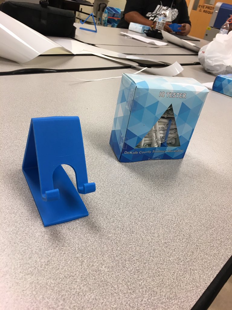 pcamick2's tweet photo. DeKalb Engineer teachers taking time out of their summer to learn new skills. Using high tech tools to creat manufacturing prototypes from design to production to packaging and marketing @DeKalbSchools @dcsdctae https://t.co/ZWNTFJ8y3Q