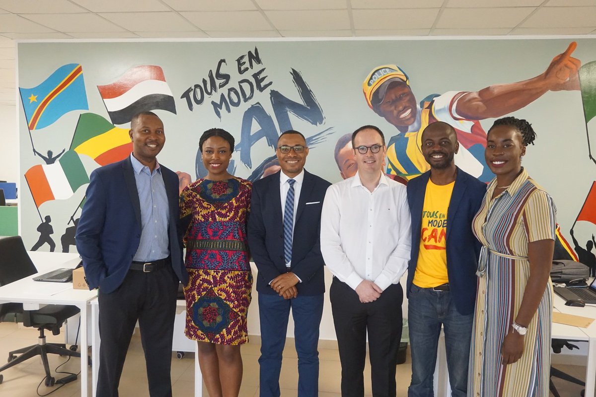 CharlesMbuya's tweet photo. Coup d'envoi de la formation en faveur des Journalistes sportifs de Télé Congo...un projet de #CanalplusUniversity la structure de formation du groupe @canalplus qui appuie et soutient les métiers de l'audiovisuel sur le Continent @cplusafrique @cplussportafr https://t.co/qcZDocv07s