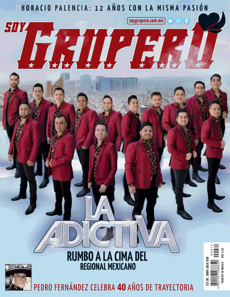 SOYGRUPERO's tweet photo. Este mes en Portada está @adictivaoficial, quienes van por lo más alto del regional mexicano.
Después de una aparente pausa en la que la agrupación y fans sintieron que el paso firme que llevaba hacia la cima se detuvo, la agrupación ahora retoma el camino.
¡Corre por tu revista! https://t.co/81gbxcFovu