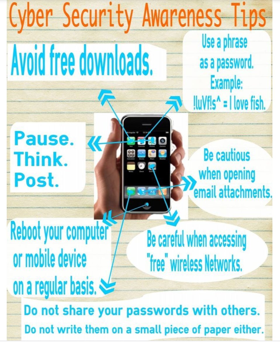 WomenInCyberSe2's tweet photo. Lets educate ourselves whilst securing.......Advice..take it one.....two😃😃 https://t.co/dyWc8sMw4N