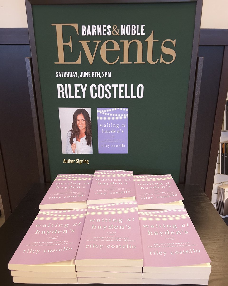 BNNewportBeach's tweet photo. Join us this Saturday at 2pm where author Riley Costello will be signing copies of her book, Waiting at Hayden's. #bnnewportbeach #barnesandnoble #fashionisland #authorsigning #authorevents #waitingathaydens #rileycostello #shopfiction #newportbeach https://t.co/4IlvYt3Owz