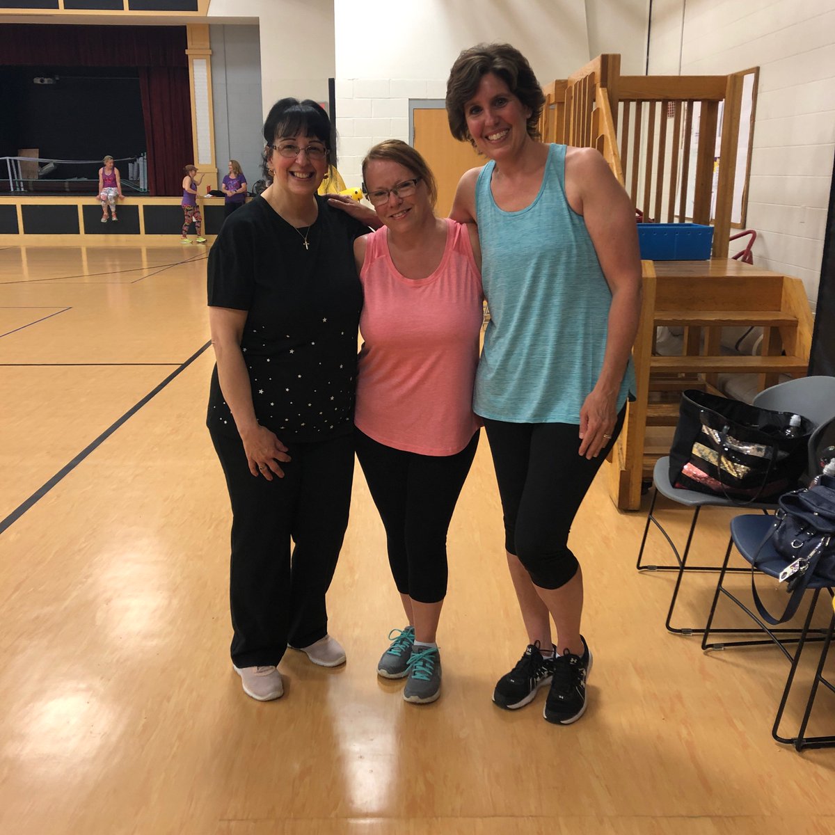 ICCreditUnion's tweet photo. Bemis Road branch ladies moving and shaking at a Zumba class fundraiser for Relay for Life. #SimplySocialJen #ICCares https://t.co/xU8bBe85Ty