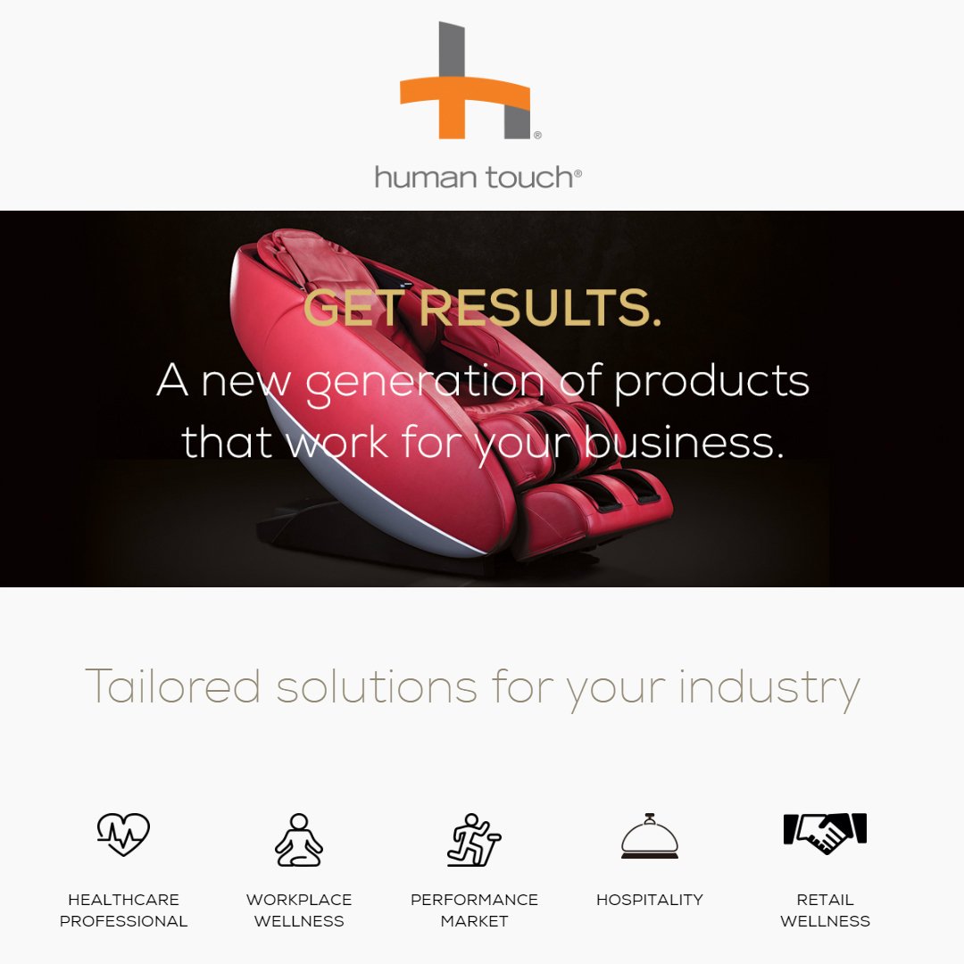 HTFeelBetter's tweet photo. #Wellness not just for your home, but for work and anywhere in between! Head to https://t.co/1U0omC2WAO to learn more about Human Touch for your business.
.
.
.
#WellnessInTheWorkplace #WellnessThatWorks #40YearsOfWellness https://t.co/UUcpG3bsIk