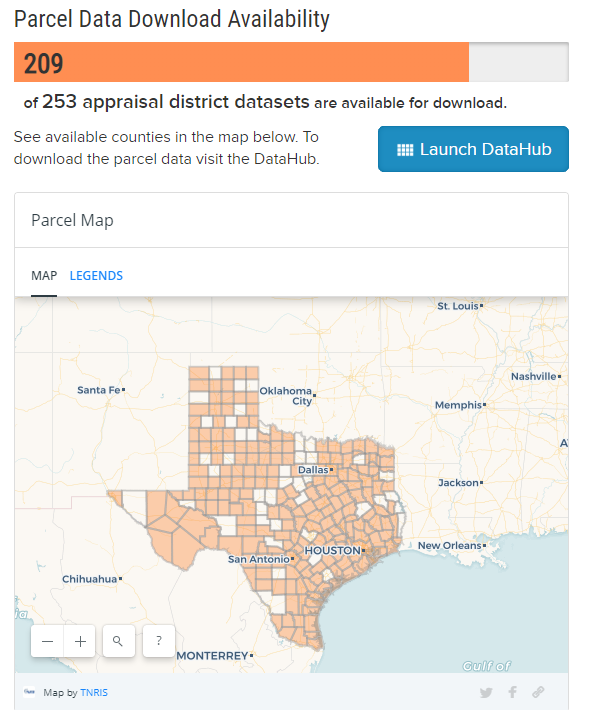 twdb's tweet photo. Land parcel data for over 200 counties has been added! Our @TNRIS #StratMap program is keeping up the momentum toward acquiring 253 county datasets. You can always check on the status of this important project on the land parcel data page at https://t.co/dZP20rmALV. https://t.co/5iTCKhzbph