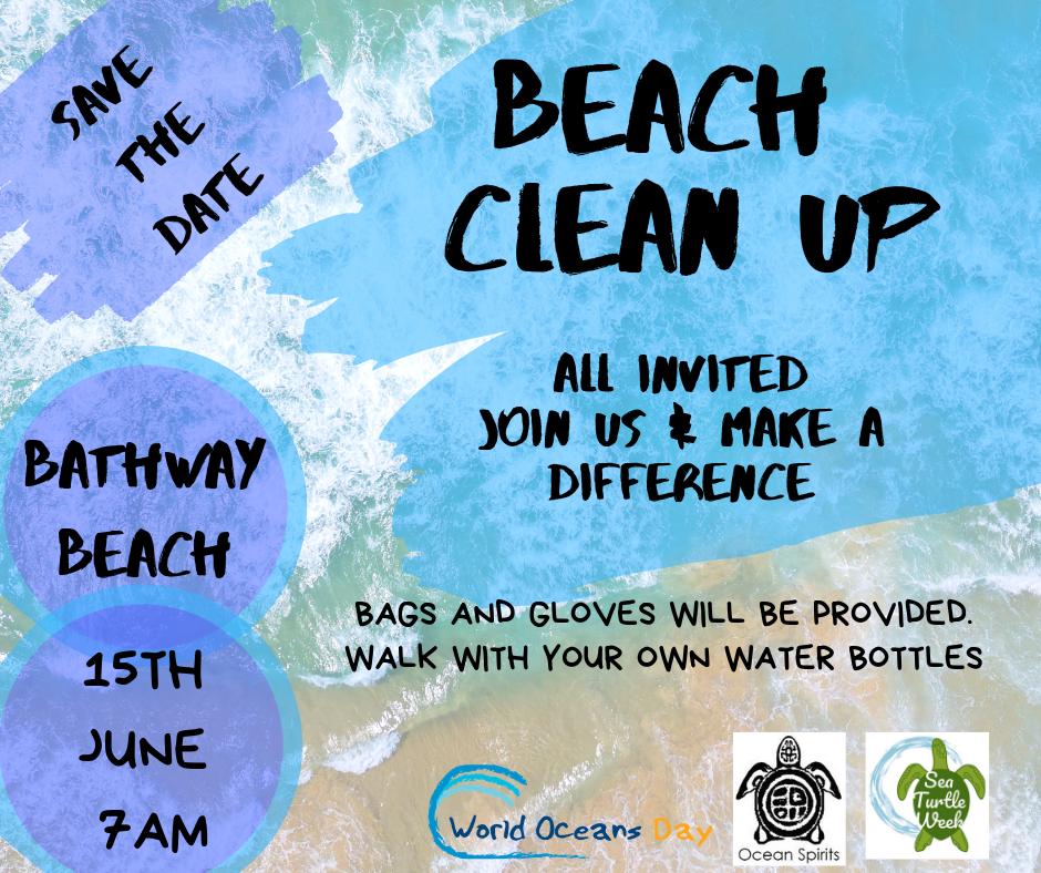 Save the Date for our #WorldOceansDay and #SeaTurtleWeek  inspired early morning beach clean up -lets keep our beaches clean for our nesting turtles - Join us Saturday 15th June on #LeatherbackDay
