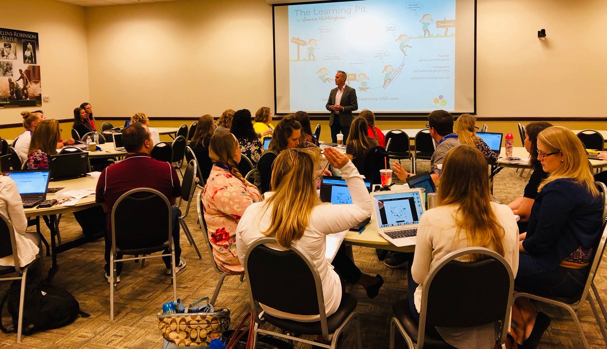 LarsonGarth's tweet image. ⁦@JamesNottinghm⁩ kicking off the #LearningPit Workshop with dedicated educators in Normal, IL! Let’s start a #ChallengingLearning movement here in the USA!  Contact me to learn more! ⁦@ChallengeLearn⁩ ⁦@TheLearningPit⁩ #CL-USA #IMPACT #LearningFIRST