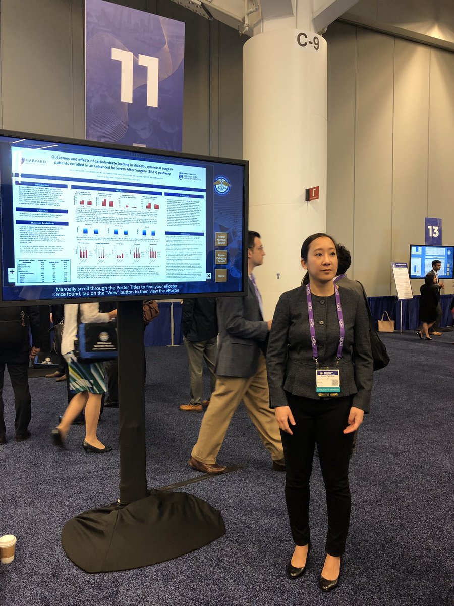 Colorectal Surgery (@bwhcolorectal) on Twitter photo #ASCRS19 ERAS and preop carbohydrate loading doesn’t increase the likelihood postoperative hyperglycemia but does improve the outcomes! <a href="/annebchin/">Anne Fabrizio</a> <a href="/RonaldBledayMD/">Ronald Bleday MD</a> <a href="/NelyaMel/">Nelya Melnitchouk MD 🇺🇦🌻🇺🇦🌻</a> @BWHSurgery #ASCRS19 ERAS and preop carbohydrate loading doesn’t increase the likelihood postoperative hyperglycemia but does improve the outcomes! <a href="/annebchin/">Anne Fabrizio</a> <a href="/RonaldBledayMD/">Ronald Bleday MD</a> <a href="/NelyaMel/">Nelya Melnitchouk MD 🇺🇦🌻🇺🇦🌻</a> @BWHSurgery
