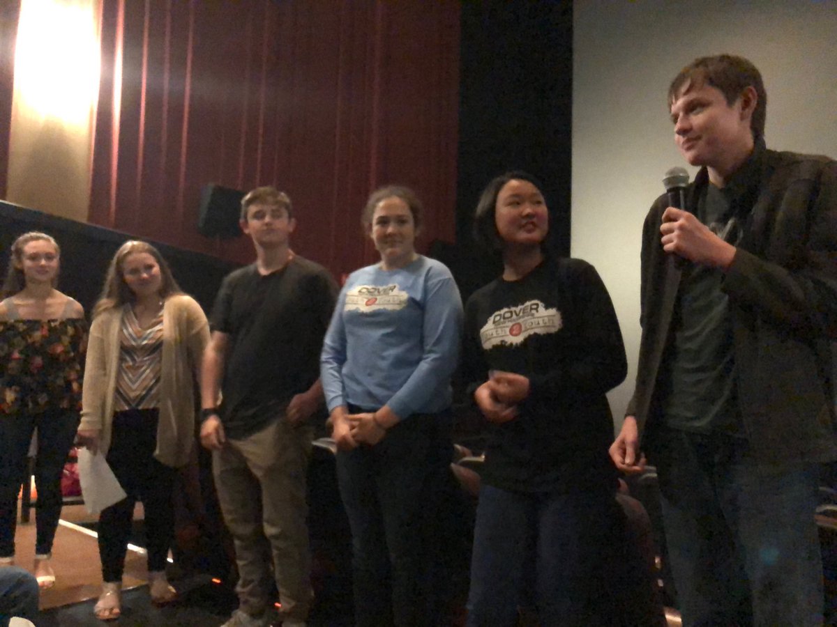 Dover  Y2Y being interviewed  after their film entitled FACT played at the GYA Film Fest! <a href="/DoverY2Y/">Dover Youth to Youth</a> <a href="/uwseacoast/">Seacoast United Way</a> #2019graniteYouthFilmFestival  <a href="/OneilCinemas/">O'Neil Cinemas</a>