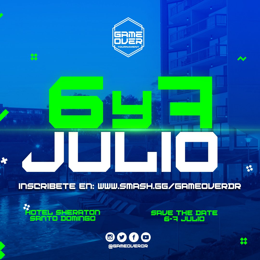 GameOverDR's tweet photo. Este 6 y 7 de julio comienza el evento mas importante de Esports en República Dominicana, inscríbete no te lo pierdas! #got2019 #dominicanrepublic #gamer #gamers #esports #esportsarena #esportsrd https://t.co/NKe2fYUDjb