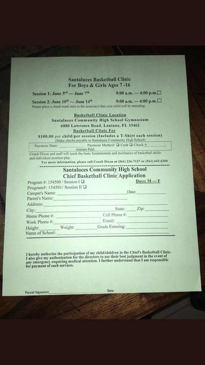 Santaluces basketball camp is now in session. There are 2 sessions, this week and next week. Spots are still available. Sign up at santaluces community high school or contact coach Dixon at 561-236-7137 <a href="/PBCBBallForum/">#PBCHOOPS</a>