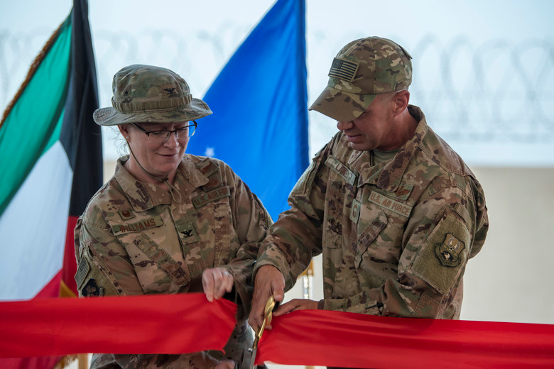 Cargo City, Kuwait, officially opened as a new gateway in Kuwait and will serve as a major military logistics point and function as the largest aerial port of debarkation in the Middle East. 
<a href="/386thAEW/">386th Air Expeditionary Wing</a> <a href="/USAFCENT/">U.S. Air Forces Central</a>