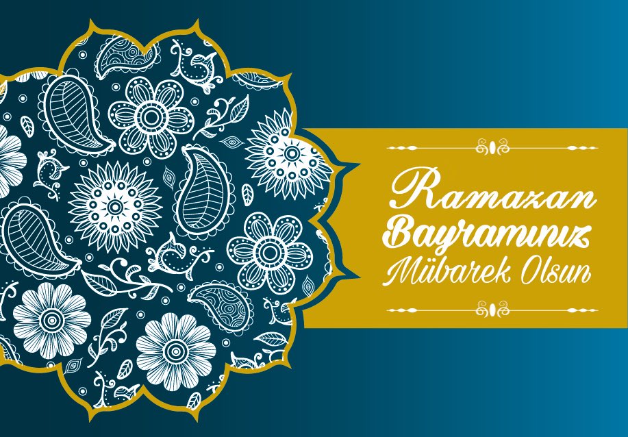Tüm İslam aleminin mübarek Ramazan Bayramı’nı tebrik eder,herkese hayırlı bayramlar dilerim.