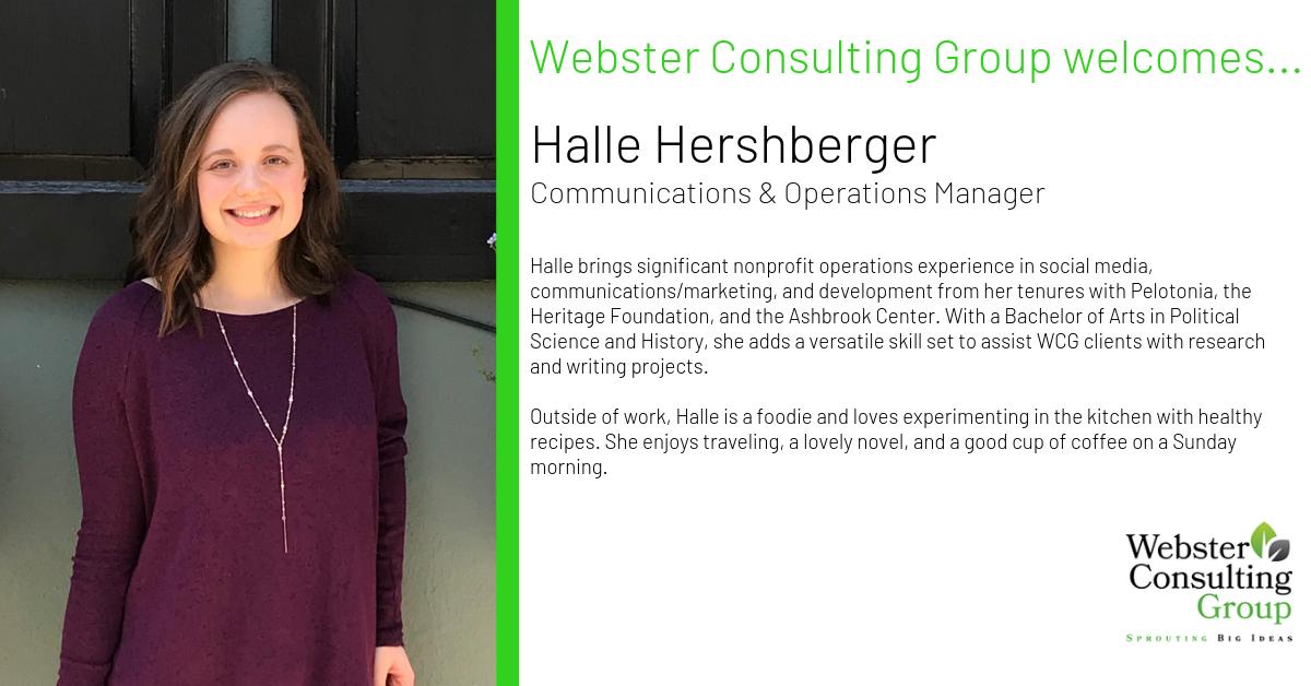 wcg_solutions's tweet image. Our team continues to grow! Meet Halle Hershberger, the latest addition to the WCG family. #WCGSolutions