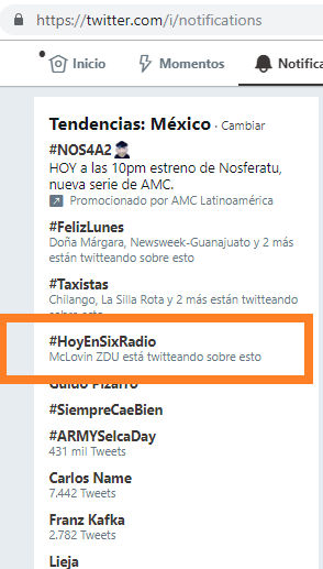 ruben_figueroa's tweet photo. . #InceptionMoment Y mientras nos dicen que es tendencia, @sixradiofm es tendencia con #HoyEnSixRadio 😮😮😮 @pilinga2 @TamaraVargasOf @McLovinZDU @fo_fet @frankymostro @monicalfaro @nodigamosmas @pilinga2 @mexicantino https://t.co/CJbWcqggLa