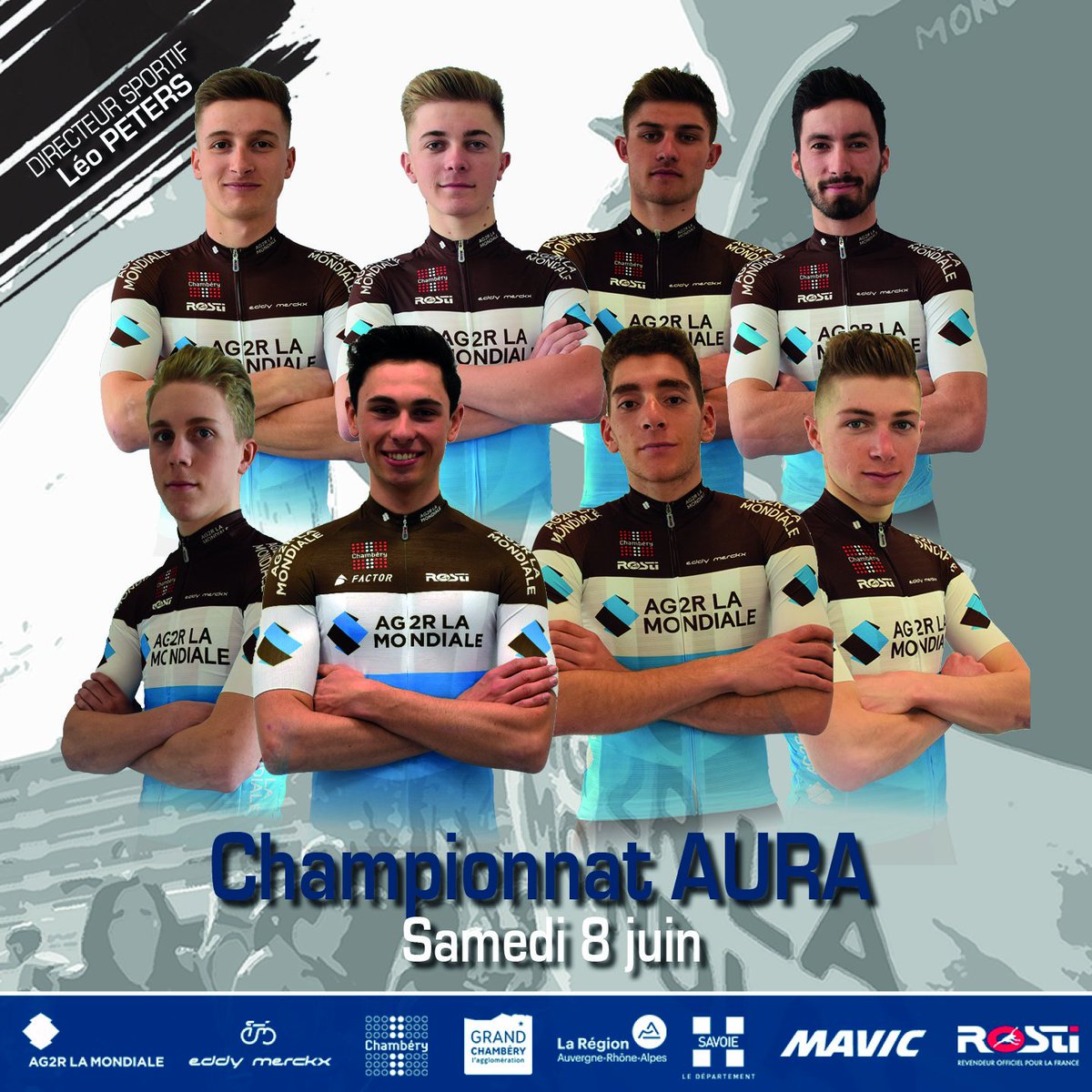 CHAMBÉRY CYCLISME FORMATION (@chamberycf) on Twitter photo 👥Composition | Championnat AURA (1.2U)
📆 Sam. 7 juin
🚴♂️ 144 km
🚩 13h30
🏁 17h
🇫🇷 <a href="/alois_charrin/">Charrin</a>
🇫🇷 <a href="/jullien_anthony/">JULLIEN Anthony</a>
🇫🇷 Jérémy Montauban
🇫🇷 <a href="/antoinergl/">Anto¡ne</a>
🇫🇷 <a href="/SimonVerger61/">Simon Verger</a>
🇫🇷 <a href="/valentin_r87/">Valentin Retailleau</a>
🇫🇷 <a href="/PaulLapeira/">Paul Lapeira</a>
🇫🇷 Thomas Delphis
#ToujoursPlus | #ChambéryCF 🚴♂️ 👥Composition | Championnat AURA (1.2U)
📆 Sam. 7 juin
🚴♂️ 144 km
🚩 13h30
🏁 17h
🇫🇷 <a href="/alois_charrin/">Charrin</a>
🇫🇷 <a href="/jullien_anthony/">JULLIEN Anthony</a>
🇫🇷 Jérémy Montauban
🇫🇷 <a href="/antoinergl/">Anto¡ne</a>
🇫🇷 <a href="/SimonVerger61/">Simon Verger</a>
🇫🇷 <a href="/valentin_r87/">Valentin Retailleau</a>
🇫🇷 <a href="/PaulLapeira/">Paul Lapeira</a>
🇫🇷 Thomas Delphis
#ToujoursPlus | #ChambéryCF 🚴♂️