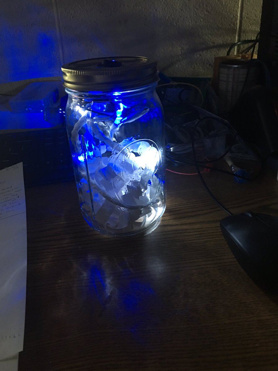 career_north's tweet photo. Another STEM student made a night light out of a mason jar @career_north! https://t.co/prYDXLdjoP