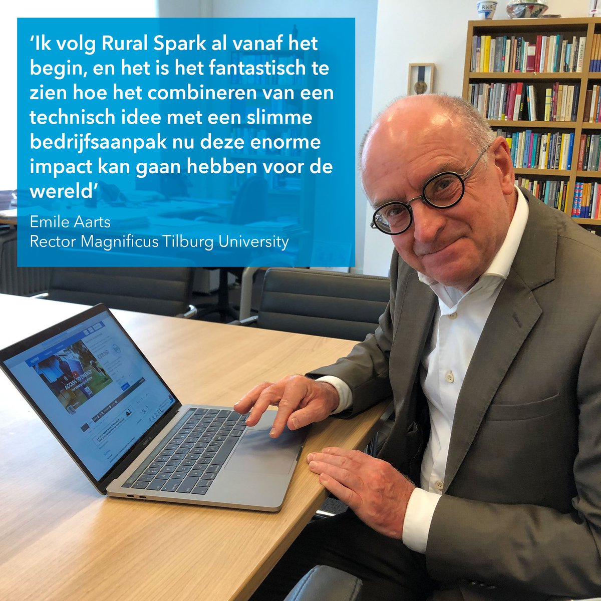 Rural Spark (@ruralspark) on Twitter photo We are proud to hear such kind words from Emile Aarts, rector magnificus of Tilburg University (<a href="/TilburgU_Rector/">Wim van de Donk</a>)! Do you also believe in our mission to electrify Sub-Saharan Africa? Join us as an investor here: ruralspark.com/crowdfunding #energyaccess #electrification We are proud to hear such kind words from Emile Aarts, rector magnificus of Tilburg University (<a href="/TilburgU_Rector/">Wim van de Donk</a>)! Do you also believe in our mission to electrify Sub-Saharan Africa? Join us as an investor here: ruralspark.com/crowdfunding #energyaccess #electrification