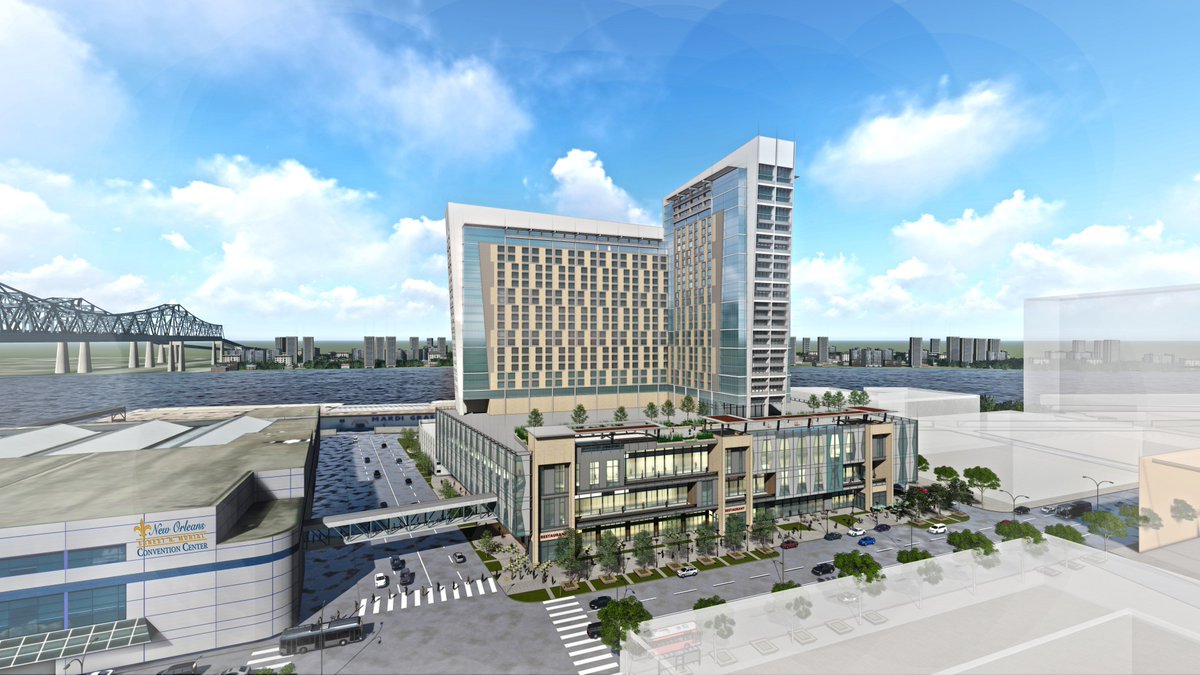 MCCNODevProject's tweet image. Officials with the @NewOrleansENMCC are now poised to move ahead as planned with negotiating a contract to build a new 1,200 room Headquarters Hotel as a centerpiece in the facility’s comprehensive Five Year, $557M Capital Improvement Plan.  
advantagenola.com/house-bill-617…