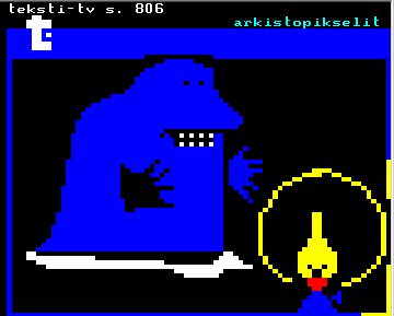 #mörkö valoa kohti! #teletext #teletextart #pixelart #arkistopikselit #tekstitv
