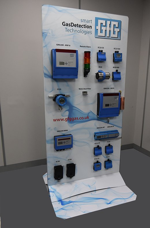 CPresentation's tweet photo. Living up to Complete Presentation's strapline of 'Concept to Completion'...we designed this bespoke upright stand, for GFG Gas Detection UK Ltd to take to events to demonstrate their products. This included the stand, the design of vinyl wrap and travel case. https://t.co/qHRO8XUdyC