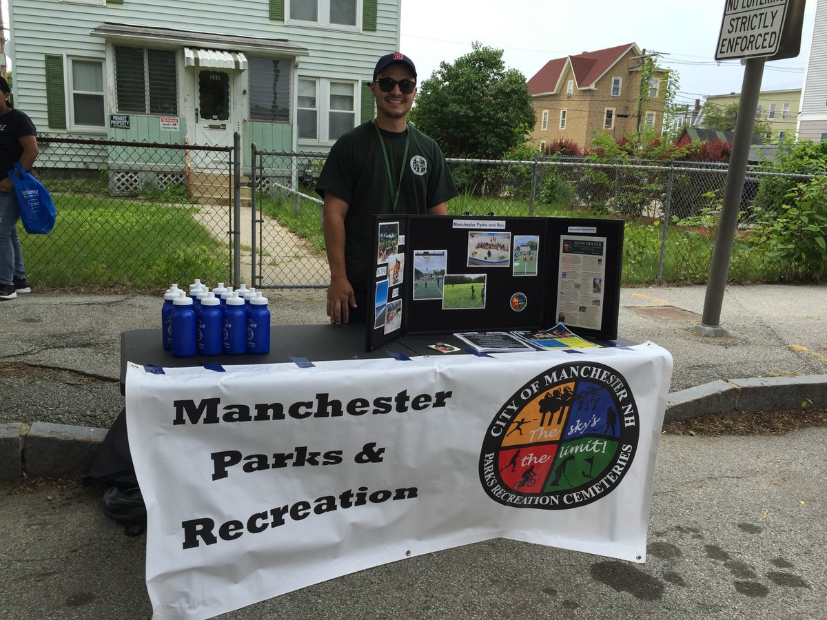 NWSNH's tweet photo. And a big thank you to all our friends at @Manchester_NH @ManchParksnRec @mht_nh_police @MayorJoyceCraig celebrating #community at #NeighborFest in #MHT https://t.co/CdWSfjeA7X