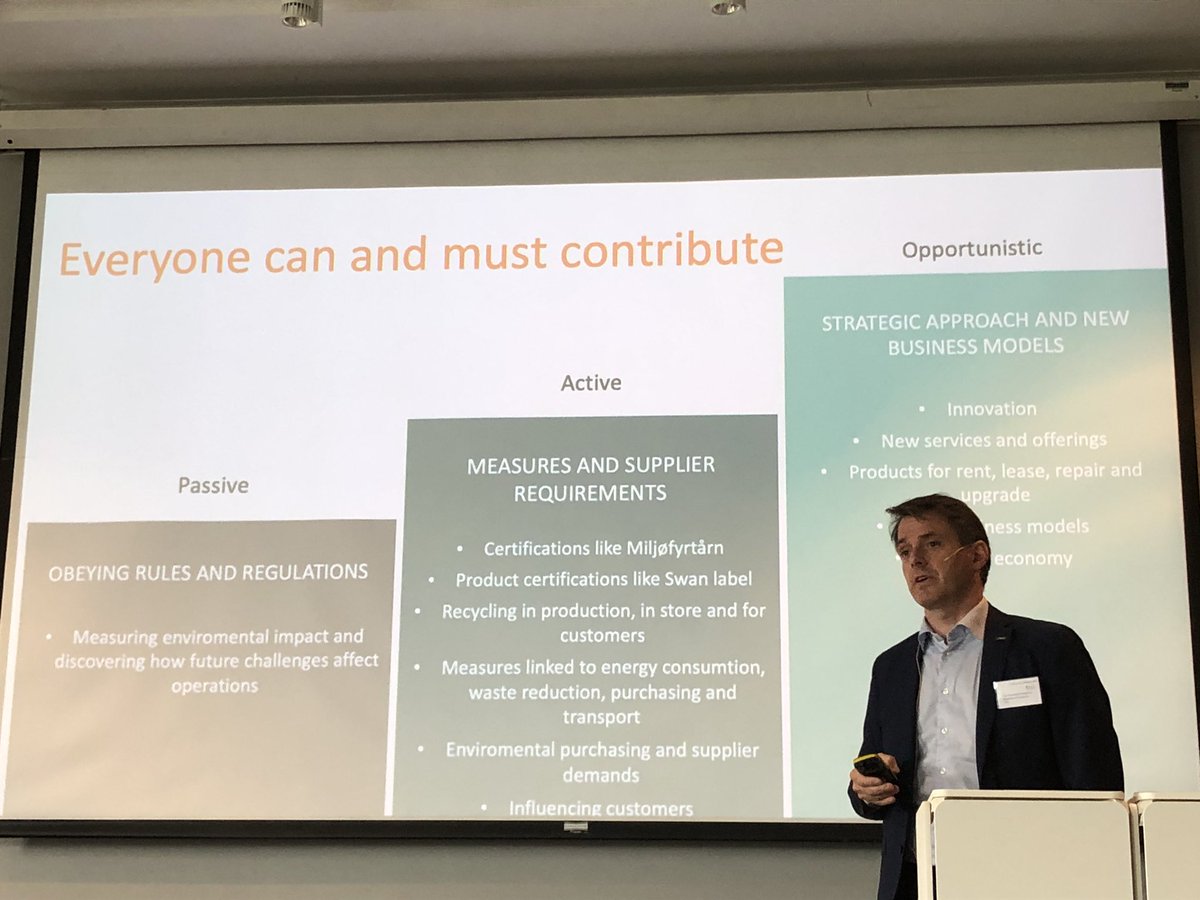 #ivarhk ‘if you don’t have a plan for a sustainable business model then you will be gone ‘ strong words from #virke ! #cec19