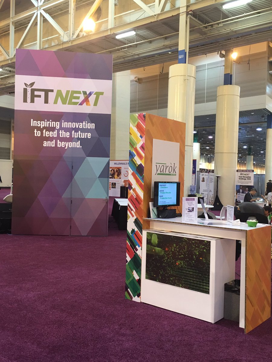 yaroktt's tweet image. @IFT #iftnext We’re ready! Come meet us & learn about #fastdetection at the Startup Alley #foodtech #disruptivetech