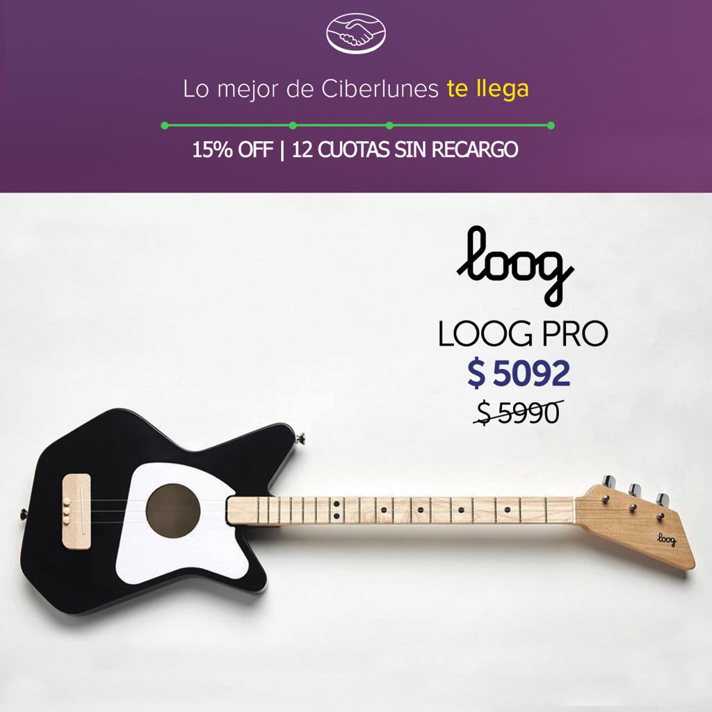 LoogGuitarsUy's tweet photo. Aprovechá nuestro 15% OFF en tu 𝐋𝐨𝐨𝐠 𝐌𝐢𝐧𝐢 𝐲 𝐋𝐨𝐨𝐠 𝐏𝐫𝐨 𝐀𝐜ú𝐬𝐭𝐢𝐜𝐚 (𝐧𝐞𝐠𝐫𝐚)⁣⁣ en nuestra Tienda On Line y en Mercado Libre 🎶🎸⁣⁣
⁣
👉🏼 https://t.co/b23IzsqWP2
⁣
#ciberlunes #looguruguay #loogmini #loogproacustica #looguy #música https://t.co/R4wTSM2mLj