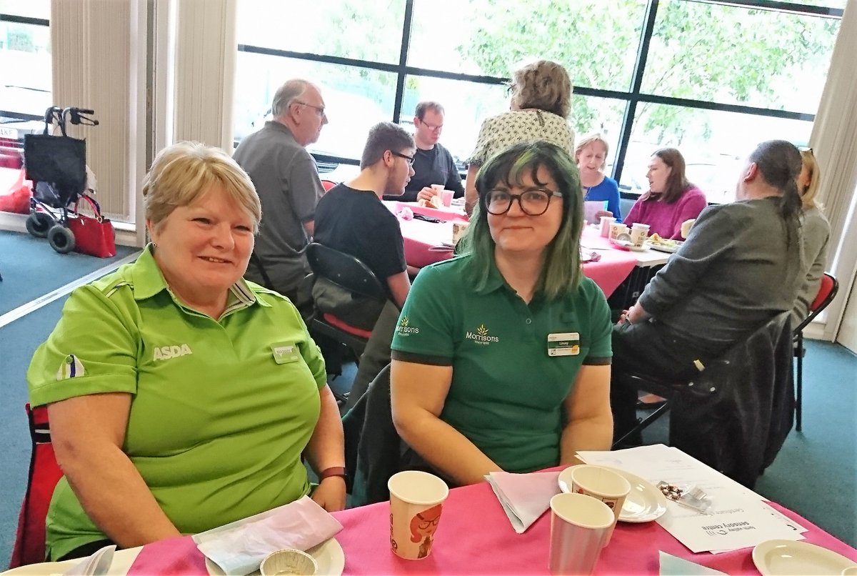 Great support today from <a href="/MrsBradie/">Margaret Bradie</a> the <a href="/AsdaServiceTeam/">Asda Service Team</a> #Community Champion as well as <a href="/MorrisFalkirkCC/">Morrisons Falkirk Community Champion</a> <a href="/Morrisons/">Morrisons</a> for our #VolunteersWeek #ThankYou event today. Both are great at helping out their local #charities! #CSR #VolunteersWeekScot #FeelTheLove