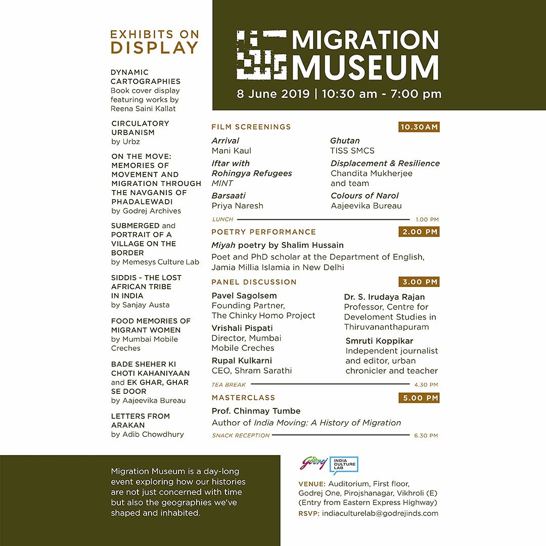 EVENT UPDATE! 
We have an incredible addition to the film package at our #MigrationMuseum- 'Displacement and Resilience' by the <a href="/iawrt/">IAWRT</a>. Our event will now commence at 10:30 a.m. and will be a day packed with art, discussions, food, poetry, and more!