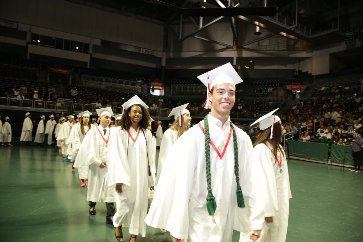 MDCPS's tweet photo. #Classof2019, we wish you the best in all your future endeavors. The possibilities are endless for our remarkable @mbseniorhigh graduates. #MDCPSGrad #HiTides https://t.co/24Y40Gbi7o
