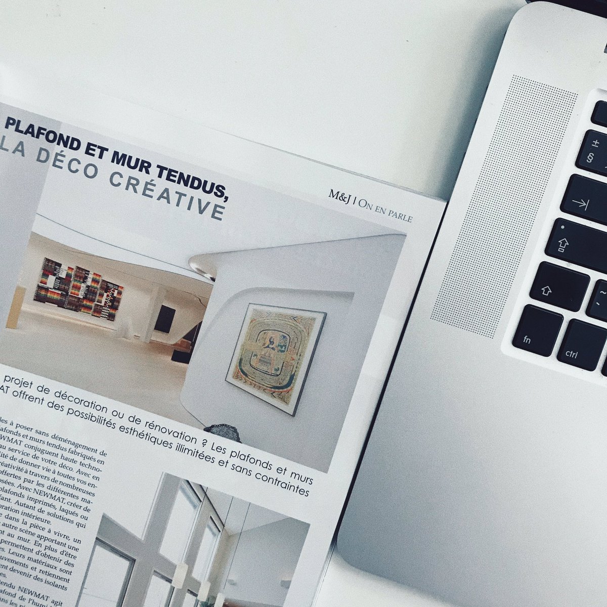 NEWMATOFFICIAL's tweet photo. Retrouvez-nous sur la page 107 du magazine Maison &amp; Jardin édition juin-2019 ! 🗞☕️

#newmat #designsolutions #plafondtendu #stretchceiling https://t.co/CzWnRNhRz9