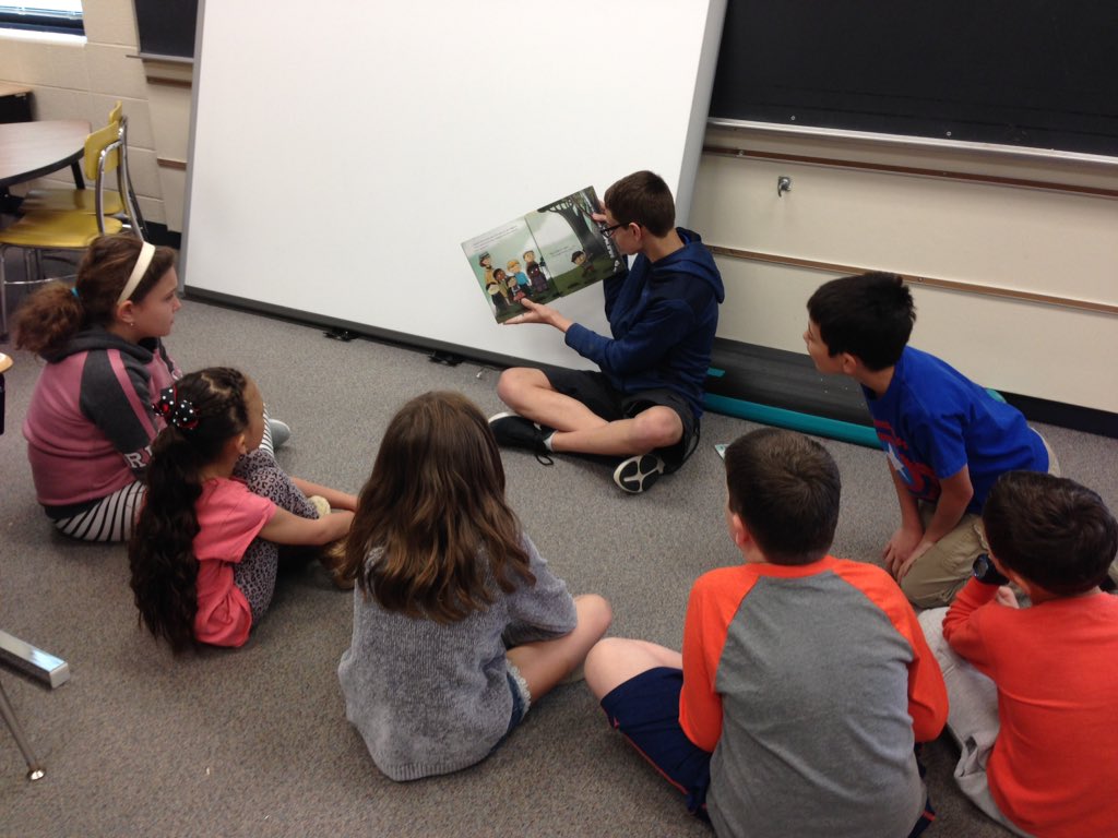 3rd_Mrs_Miller's tweet photo. Surprise guest readers from Westview Hills came to read to us today #d60learns https://t.co/1QbUQgP9gW