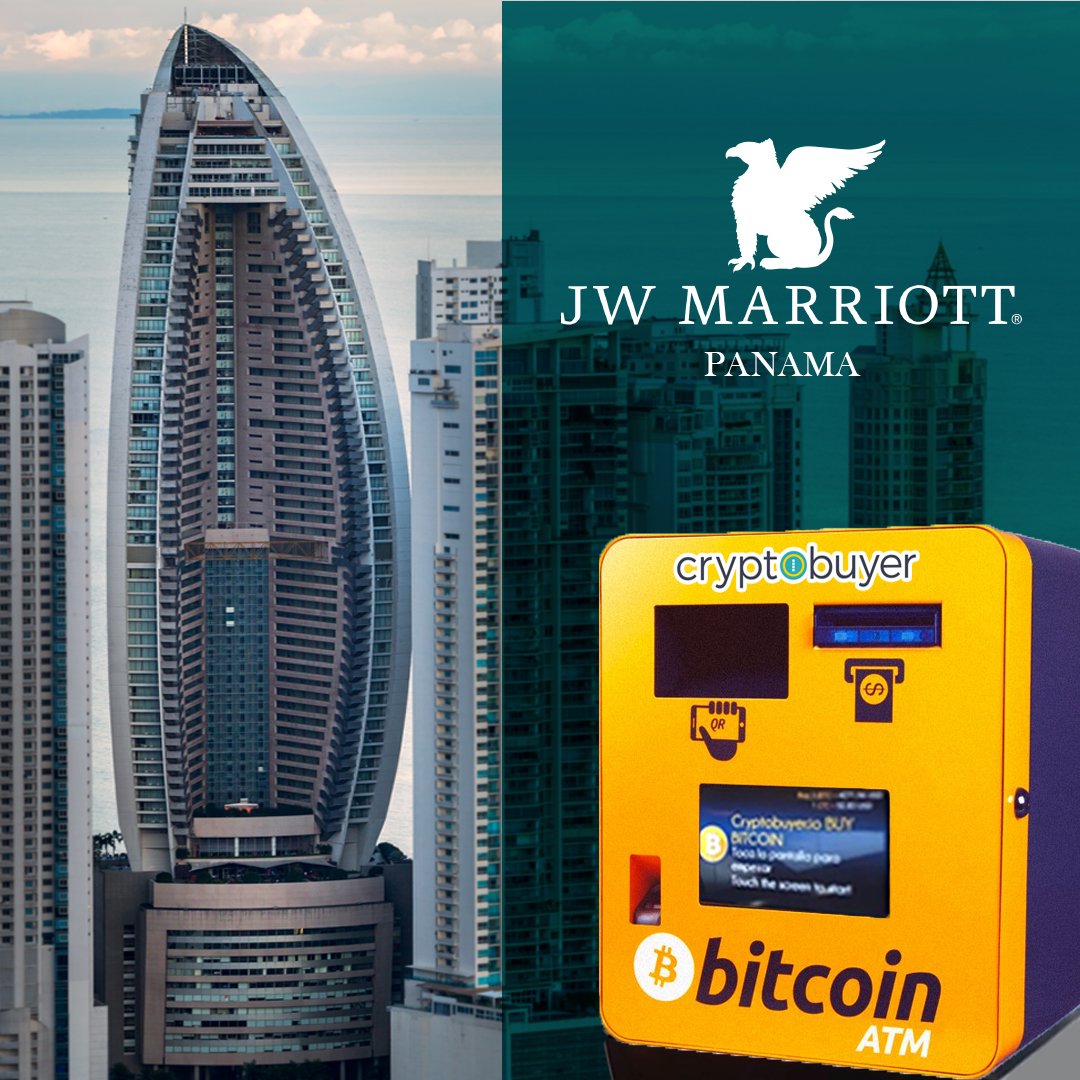 The Panama Marriott Hotel (former #TrumpTower) is the new location of one of our exclusive #ATM, where you can buy #Bitcoin, #Dash, #Litecoin and #FlashCoin with the comfort you need. Find it in the WiFiX store in the commercial area of ​​the Hotel.
#panama #Marriott #Hotel