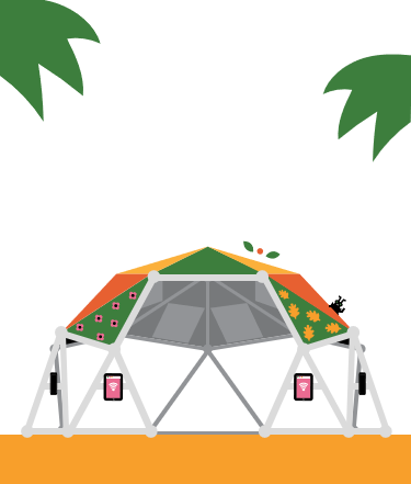 HelloWorld_Org's tweet photo. What happens when it rains? Won't all the hub tech get ruined? Not with the Hello Dome!! It's windproof and lightweight.. and the best bit: communities can decorate their domes so that they truly become theirs. #projecthelloworld #communityengagement #educationforall https://t.co/wfh8a121Ar