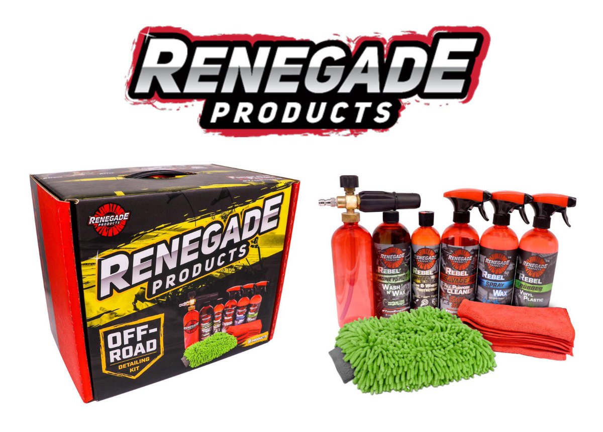 EIntl's tweet photo. Renegade Off Road Kit - $149.99 https://t.co/UQqnKYk28o #DetailingProducts #OffRoad #Renegade #PartsPromo #Special #Uptime #ECI #Promotion #Wax #Shine #SprayClean https://t.co/4EUlcjEotk