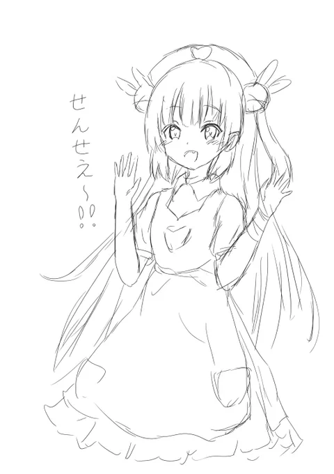 寝る前にさなちゃんらくがきです!
明日くらいにまた色塗って行きたいな～(*'ω'*) 
