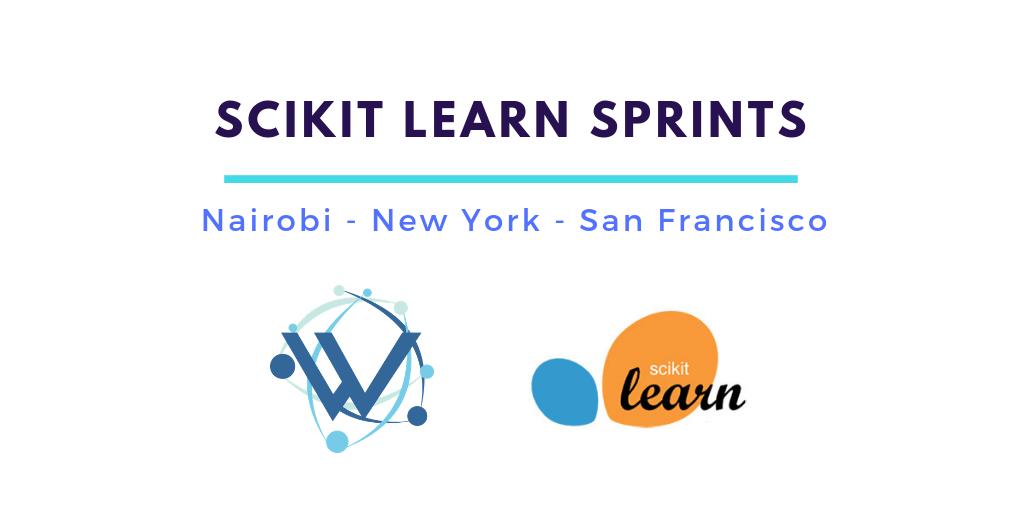 wimlds's tweet photo. 🙌 Aspiring to increase the participation of women &amp; gender minorities in the #opensource community, we are organizing @scikit_learn sprints in 3 of our biggest #WiMLDS chapters! Join> https://t.co/fDi5RT4pFS @WiMLDS_Nairobi @WiMLDS_BayArea @WiMLDS_NYC @amuellerml @reshamas https://t.co/Sv9yDo4Ks0