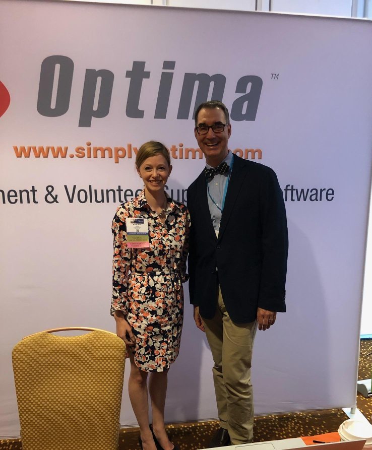 optimaforyou's tweet photo. Indiana CASA Director, Katie Hall shares how Optima has been a complete lifesaver for their program at National CASA/GAL.  #CASA4Families https://t.co/Uw7ga6qOtQ https://t.co/8fcP59kWU6