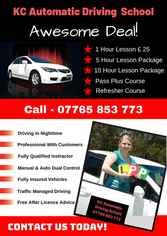 DrivingKc's tweet image. We pride ourselves in providing the best quality lessons for you at affordable prices.

Call 07765 853 773 for more info!

Visit us - bit.ly/2V7CVg0

#DrivingLesson #KCAutomaticDrivingSchool #EducationEquity