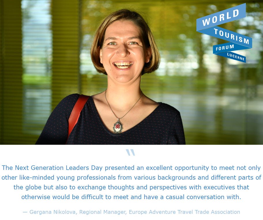 WTFLucerne's tweet photo. When it comes to the development and design of our industry, the World Tourism Forum Lucerne prioritizes the integration of all generations. This includes a strong focus on the Next Generation Leaders - young employees with high career potential. #wtfl2019 #nextgeneration2019 https://t.co/go9e7ATemp
