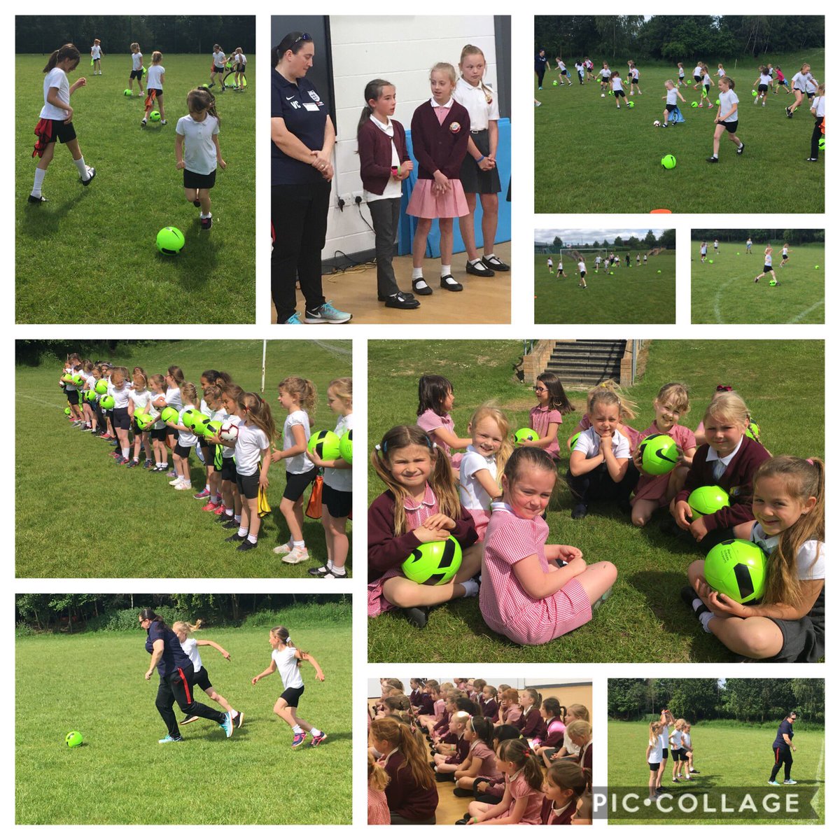 A fantastic morning with Barnsley Wildcats #girlsfootball #fun #friendship #football ⚽️ Special thanks to Victoria, Steve and Livs dad! #SSEWildcats