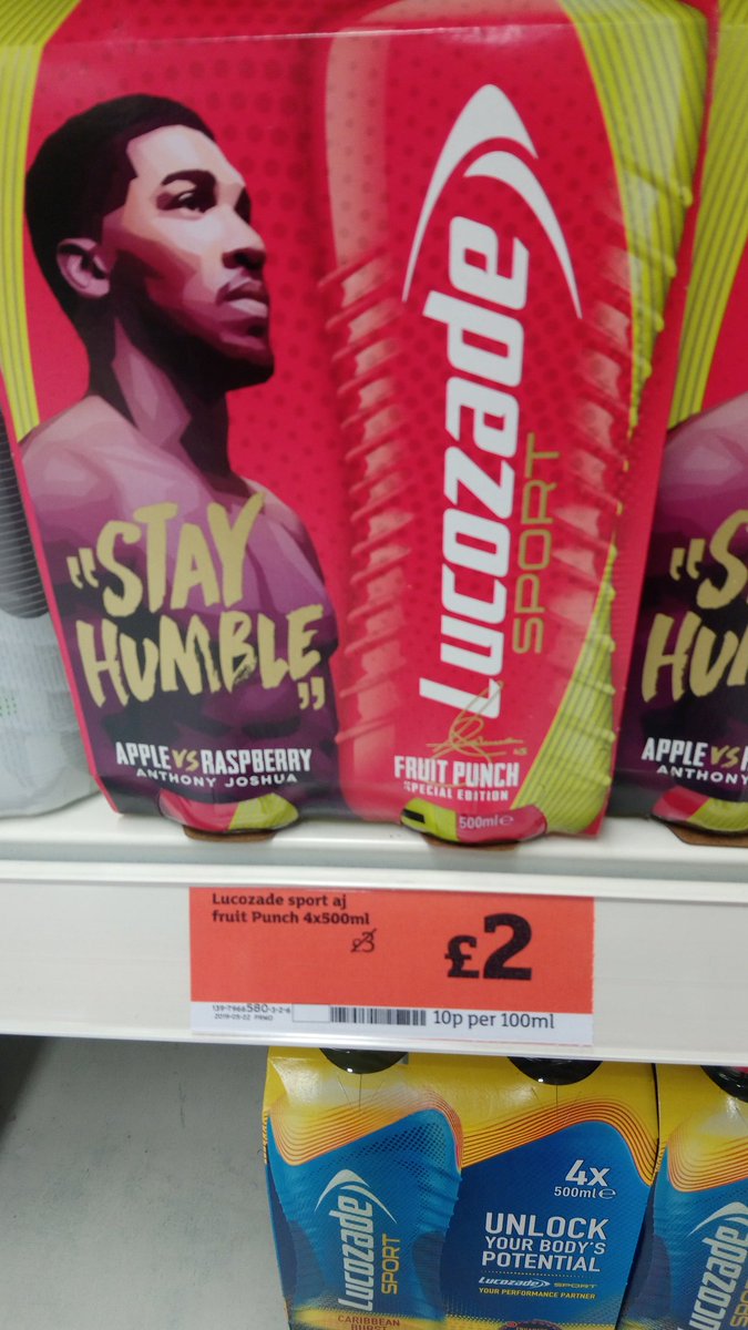 Unpatriotic <a href="/sainsburys/">Sainsbury's</a> trying to ditch #joshua already... Looking forward to them promoting their Andy Ruiz Jr tequila soon though.👍